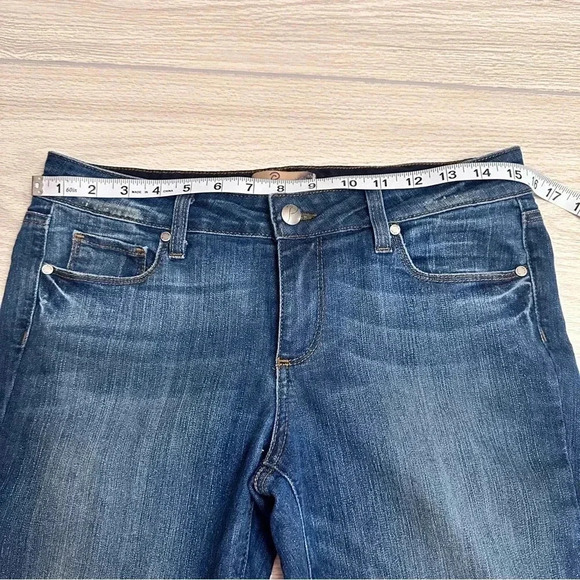 PAIGE Roxie Capri Skinny Ankle Mid Rise Medium Wash Denim Jeans size 29 - Picture 10 of 15